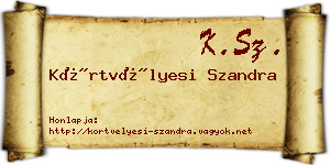 Körtvélyesi Szandra névjegykártya